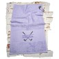 Preview: Golfhandtuch helllila mit Name